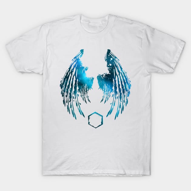 Blue Cosmos - Wings T-Shirt by Scailaret